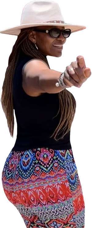 Nomsa teaching in a museum setting